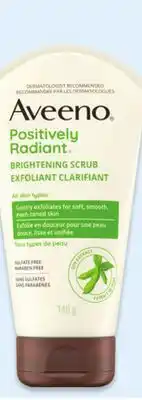 Walmart Aveeno brightening scrub 140 g offer