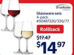 Walmart Glassware Sets offer