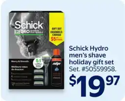 Walmart Schick Hydro men's shave holiday gift set offer