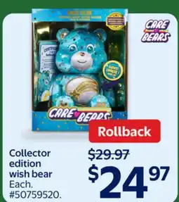 Walmart Collector edition wish bear offer