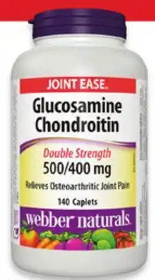 Walmart Webber Naturals glucosamine 140s offer