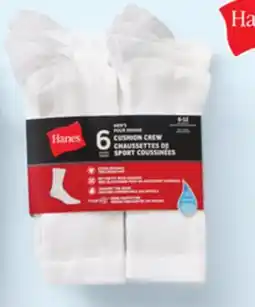 Walmart Men's crew socks 6-pack offer