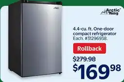 Walmart 4.4-cu. ft. One-door compact refrigerator offer
