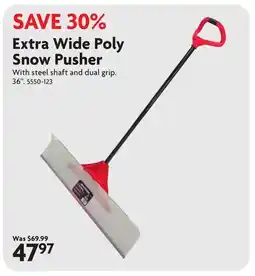 Home Hardware Extra Wide Poly Snow Pusher offer