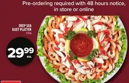 Metro DEEP SEA DUET PLATTER offer