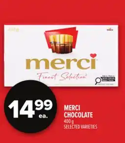 Metro MERCI CHOCOLATE offer