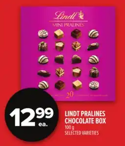 Metro LINDT PRALINES CHOCOLATE BOX offer