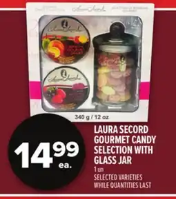 Metro LAURA SECORD GOURMET CANDY SELECTION WITH GLASS JAR offer