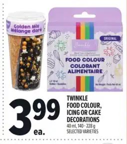 Metro TWINKLE FOOD COLOUR, ICING OR CAKE DECORATIONS offer