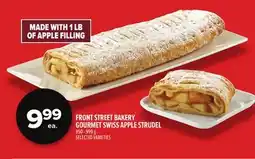 Metro FRONT STREET BAKERY GOURMET SWISS APPLE STRUDEL offer