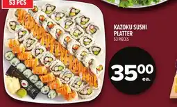 Metro KAZOKU SUSHI PLATTER offer