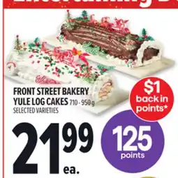 Metro FRONT STREET BAKERY YULE LOG CAKES offer