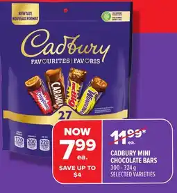 Metro CADBURY MINI CHOCOLATE BARS offer