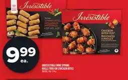 Metro IRRESISTIBLE MINI SPRING ROLLS TRIO OR CHICKEN BITES offer