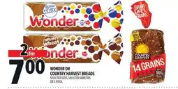 Metro WONDER OR COUNTRY HARVEST BREADS offer