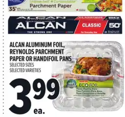 Metro ALCAN ALUMINUM FOIL, REYNOLDS PARCHMENT PAPER OR HANDIFOIL PANS offer