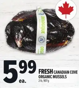 Metro FRESH CANADIAN COVE ORGANIC MUSSELS offer