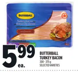 Metro BUTTERBALL TURKEY BACON offer