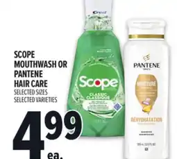 Metro SCOPE MOUTHWASH OR PANTENE HAIR CARE offer
