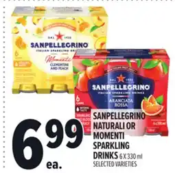 Metro SANPELLEGRINO NATURALI OR MOMENTI SPARKLING DRINKS offer