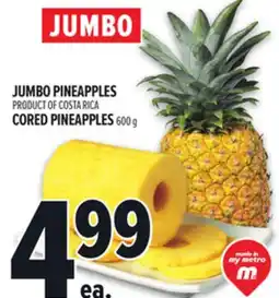 Metro JUMBO PINEAPPLES offer