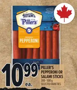 Metro PILLER'S PEPPERONI OR SALAMI STICKS offer