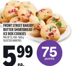 Metro FRONT STREET BAKERY BUTTER SHORTBREAD ICE BOX COOKIES offer