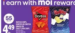 Metro RUFFLES CHIPS, DORITOS OR CHEETOS SNACKS OR STACY'S PITA CHIPS offer