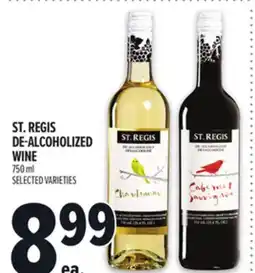 Metro ST. REGIS DE-ALCOHOLIZED WINE offer