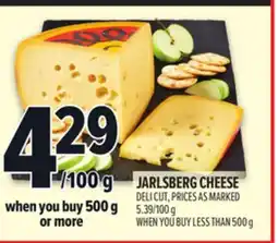 Metro JARLSBERG CHEESE offer