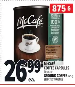 Metro MCCAFÉ COFFEE CAPSULES OR GROUND COFFEE offer