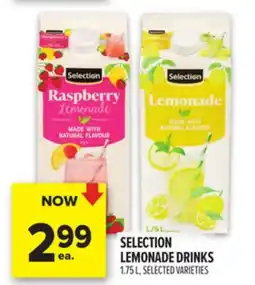 Metro SELECTION LEMONADE DRINKS offer