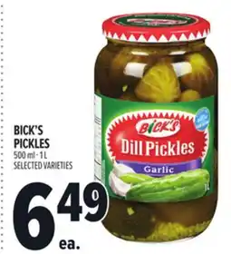Metro BICK'S PICKLES offer