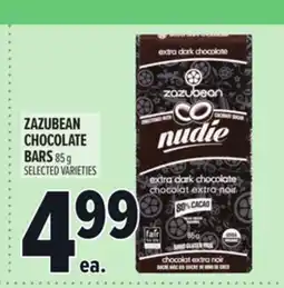 Metro ZAZUBEAN CHOCOLATE BARS offer