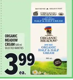 Metro ORGANIC MEADOW CREAM offer