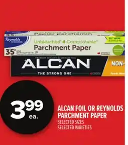 Metro ALCAN FOIL OR REYNOLDS PARCHMENT PAPER offer