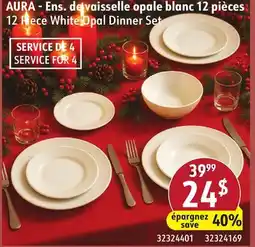 Sushi Shop 12 Piece White Opal Dinner Set offer