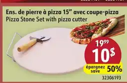 Sushi Shop Pizza Stone Set with pizza cutter offer