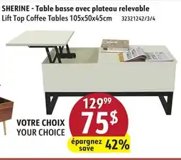 Sushi Shop Lift Top Coffee Tables offer