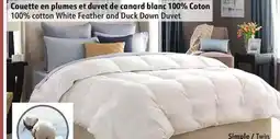 Sushi Shop 100% cotton White Feather and Duck Twin Down Duvet offer
