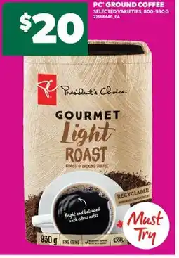 Real Canadian Superstore PC GROUND COFFEE, 800-930 G offer