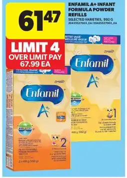 Real Canadian Superstore ENFAMIL A + INFANT FORMULA POWDER REFILLS, 992 G offer