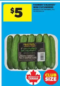 Real Canadian Superstore FARMER'S MARKET MINI CUCUMBERS, 11' S offer