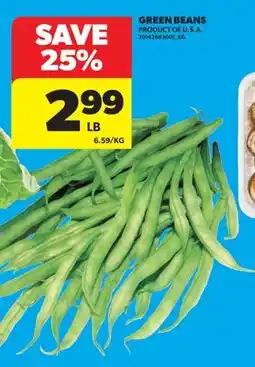 Real Canadian Superstore GREEN BEANS offer