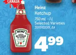 Real Canadian Superstore HEINZ KETCHUP, 750 ML - 1 L offer