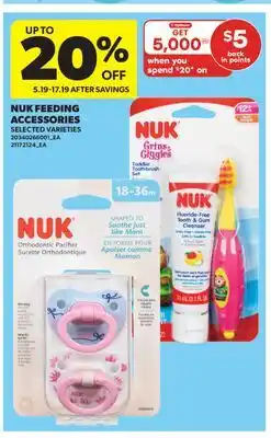 Real Canadian Superstore NUK FEEDING ACCESSORIES offer