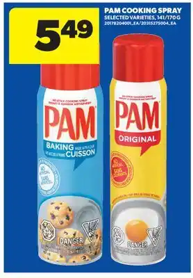 Real Canadian Superstore PAM COOKING SPRAY, 141/170 G offer