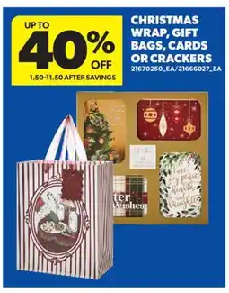 Real Canadian Superstore CHRISTMAS WRAP, GIFT BAGS, CARDS OR CRACKERS offer