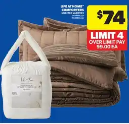 Real Canadian Superstore LIFE AT HOME COMFORTERS offer