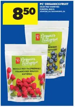 Real Canadian Superstore PC ORGANICS FRUIT, 600 G offer